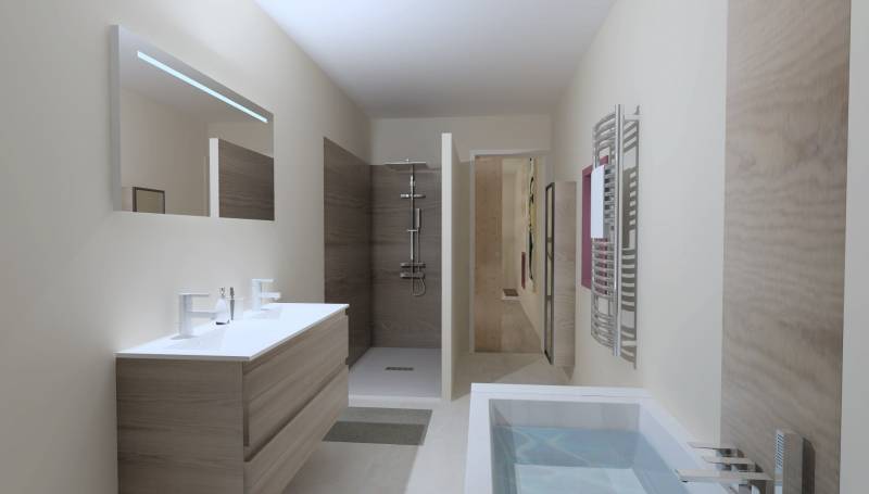 Conception d'une salle de bain dans la région Provence Alpes Côte d'Azur