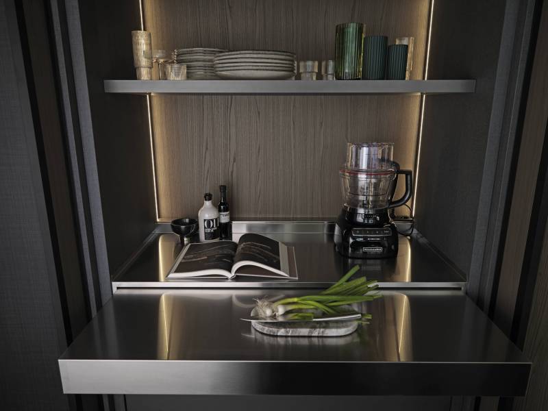 Cuisine moderne haut de gamme avec rangement intelligent au Pays Basques