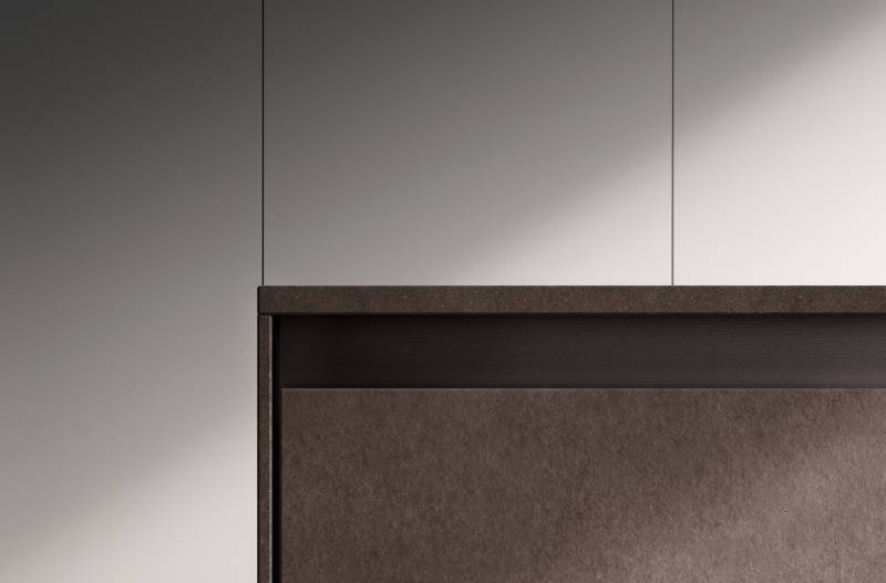 Cuisine sur-mesure blanche et marron sur Aix-en-Provence